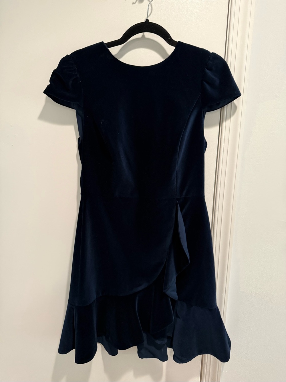Alice + Olivia Navy Velvet Dress